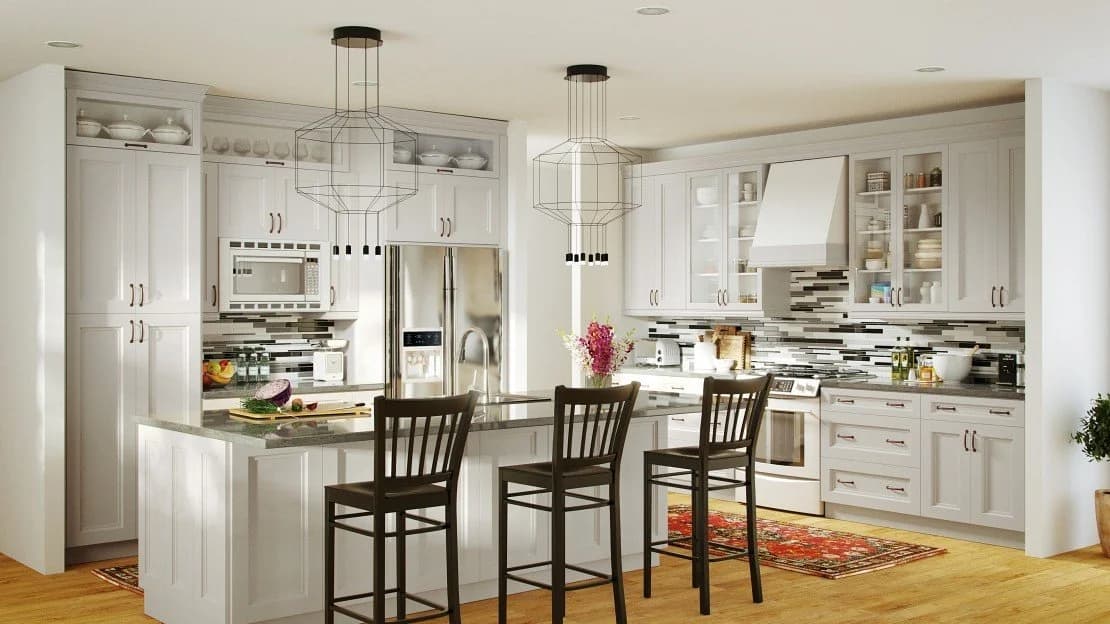 Medium Oak Kitchen Cabinets